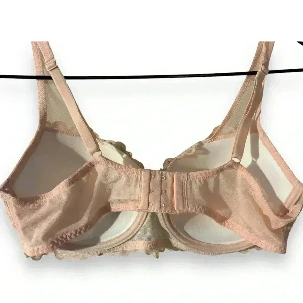 Adore Me 36D Peachy Keen Marcella Lace Contour Demi Underwire Supportive Bra - Picture 11 of 14